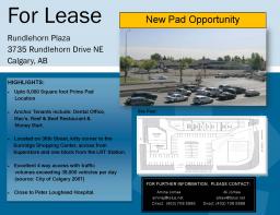 New New Pad Opportunity on 36 ST NE & Rundlehorn Dr Ne