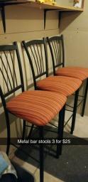 3 stool Chairs $25