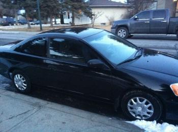 2001 honda civic coup 5 speed manual black on black